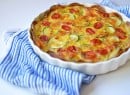 Vegetable and Pancetta Quiche with Potato Crust on LittleFerraroKitchen.com #GlutenFree