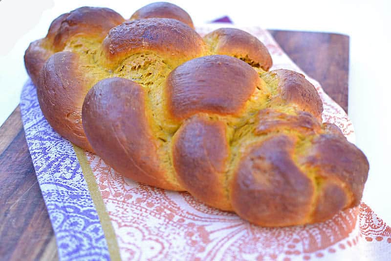 My 1st Challah-Pumpkin Challah