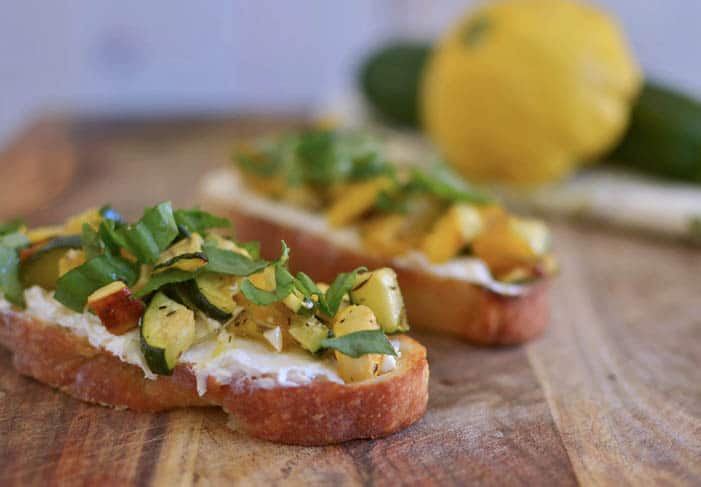 Roasted Veg Bruschetta