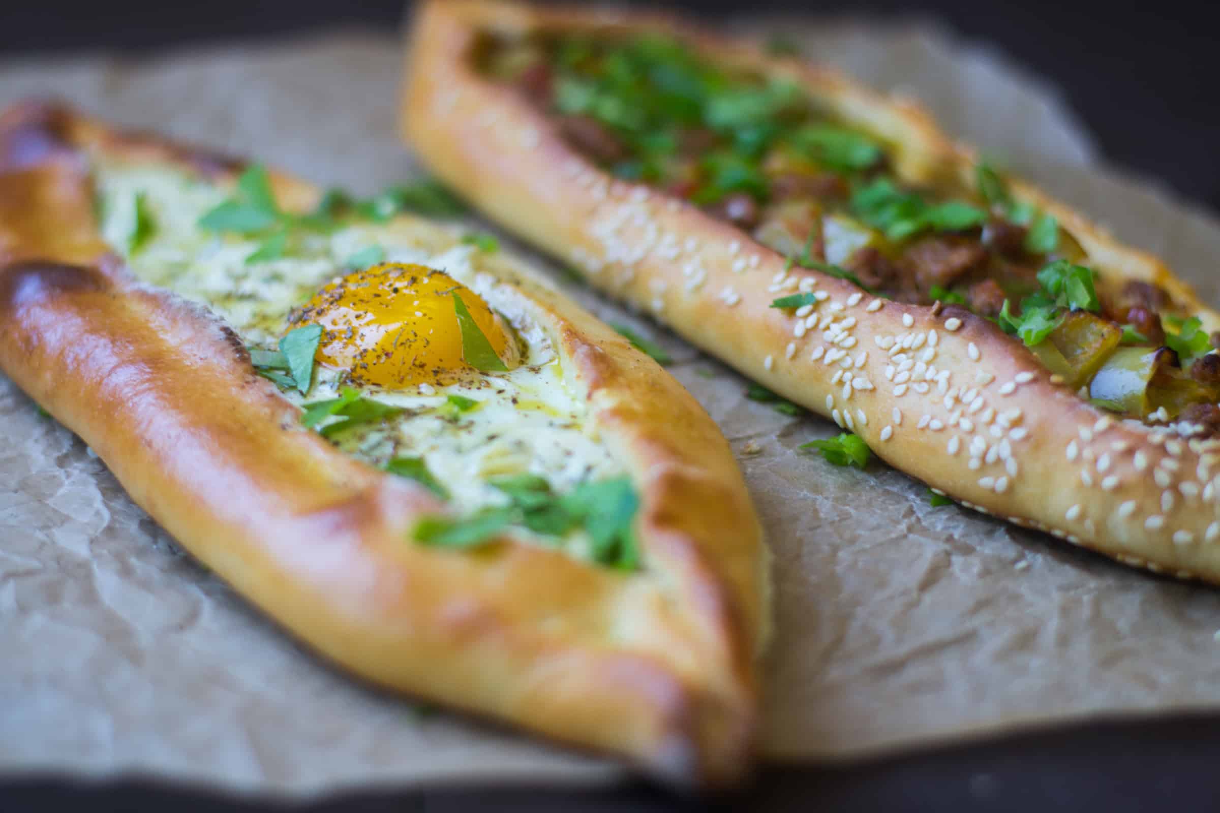 turkish pide turkish pizza with 2 different fillings the little ferraro kitchen turkish pizza turkish recipes food