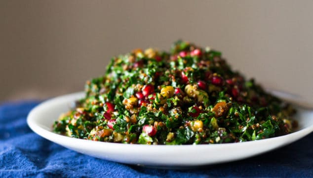 Kale Tabbouleh with Pomegranate and Quinoa