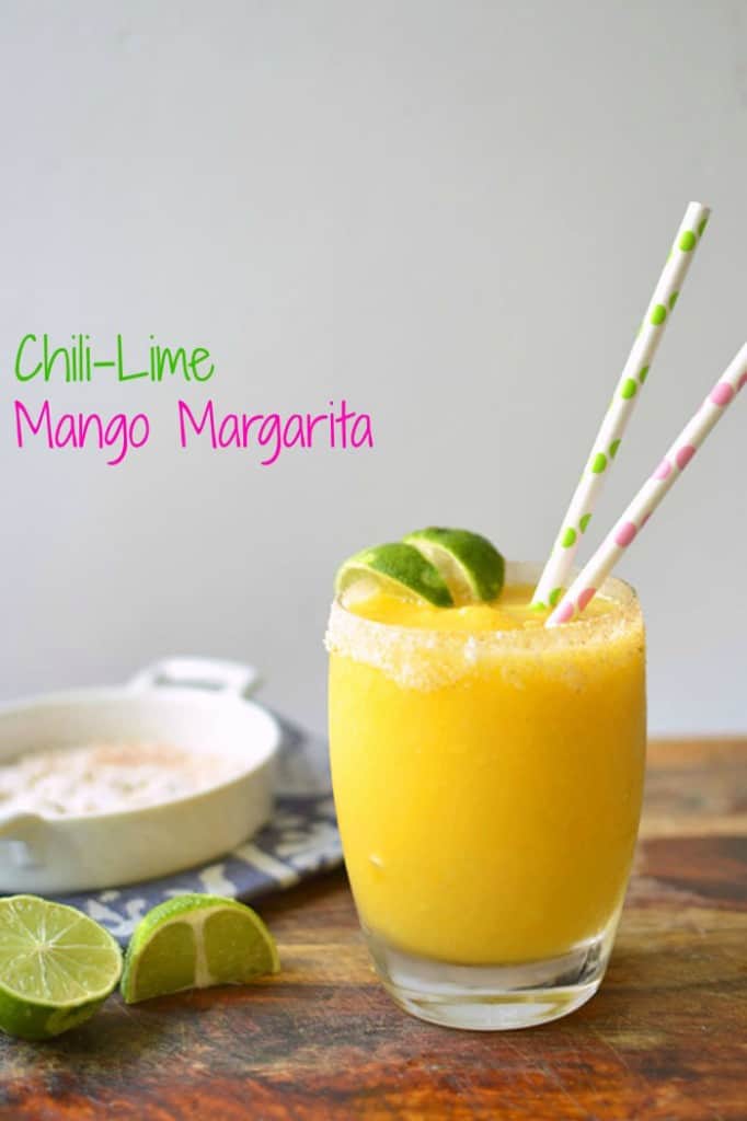 Chili-Lime Mango Margarita via LittleFerraroKitchen.com